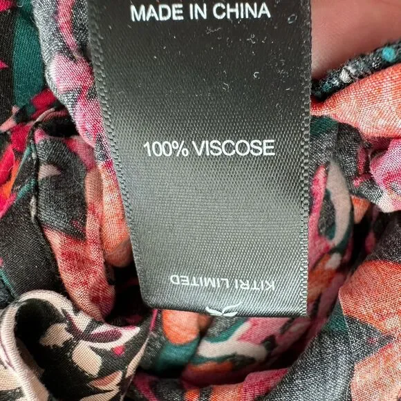 Kitri Jules Floral Adana Printed Boilersuit Jumpsuit Sz 4 - Picture 10 of 10